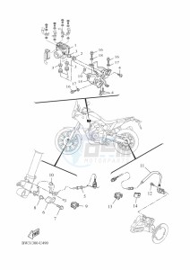 XTZ690 TENERE 700 (BEH3) drawing ELECTRICAL 3