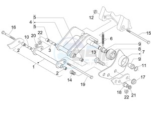 Beverly 125 drawing Swinging arm