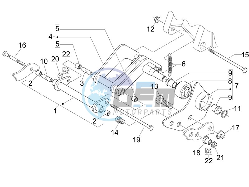 Swinging arm