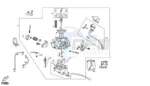 SENDA R-SM DRD RACING - 125 CC VTHDR2A1A VTHDR1A1A 4T drawing CARBURATOR