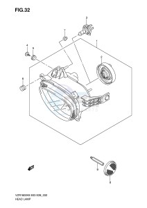 VZR1800 (E3-E28) INTRUDER drawing HEADLAMP (VZR1800K6 K7 K8 K9 L0,VZR1800ZK7 ZK8 ZK9 ZL0)