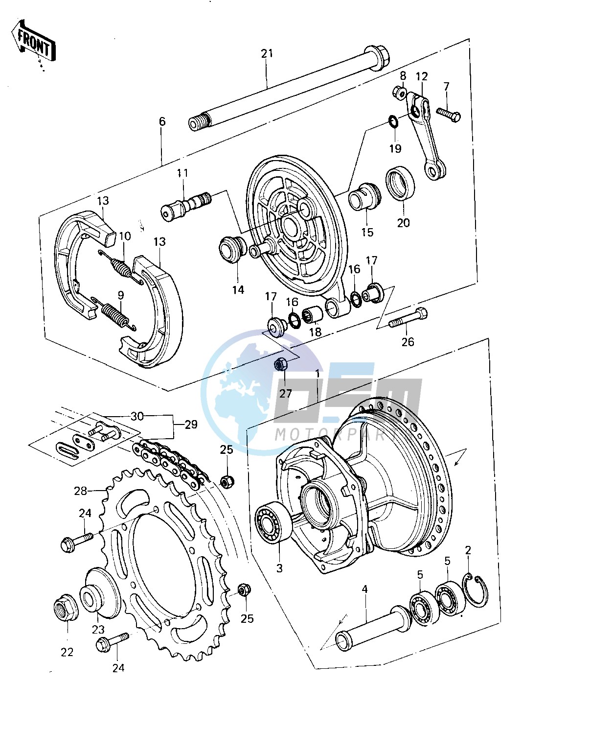 REAR HUB_BRAKE_CHAIN -- 80 A6- -