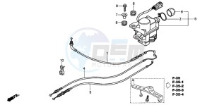 CBR900RR drawing SERVO MOTOR