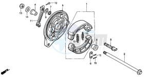 VT750CD3 drawing REAR BRAKE PANEL