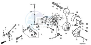 TRX500FA9 Australia - (U) drawing SELECT LEVER