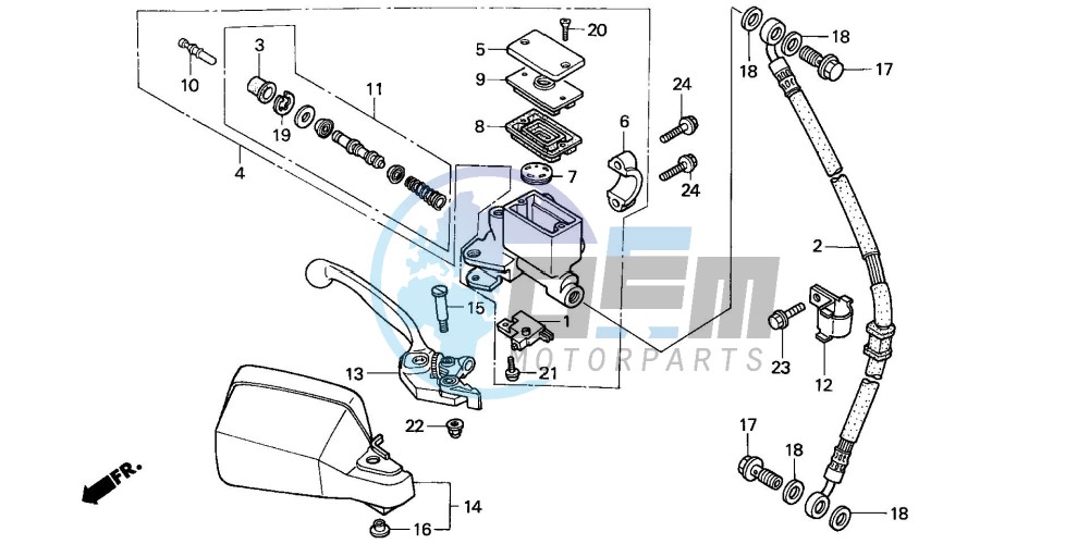 FR. BRAKE MASTER CYLINDER