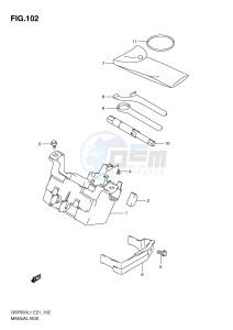 GSF650 (E21) Bandit drawing MANUAL BOX (GSF650UAL1 E21)