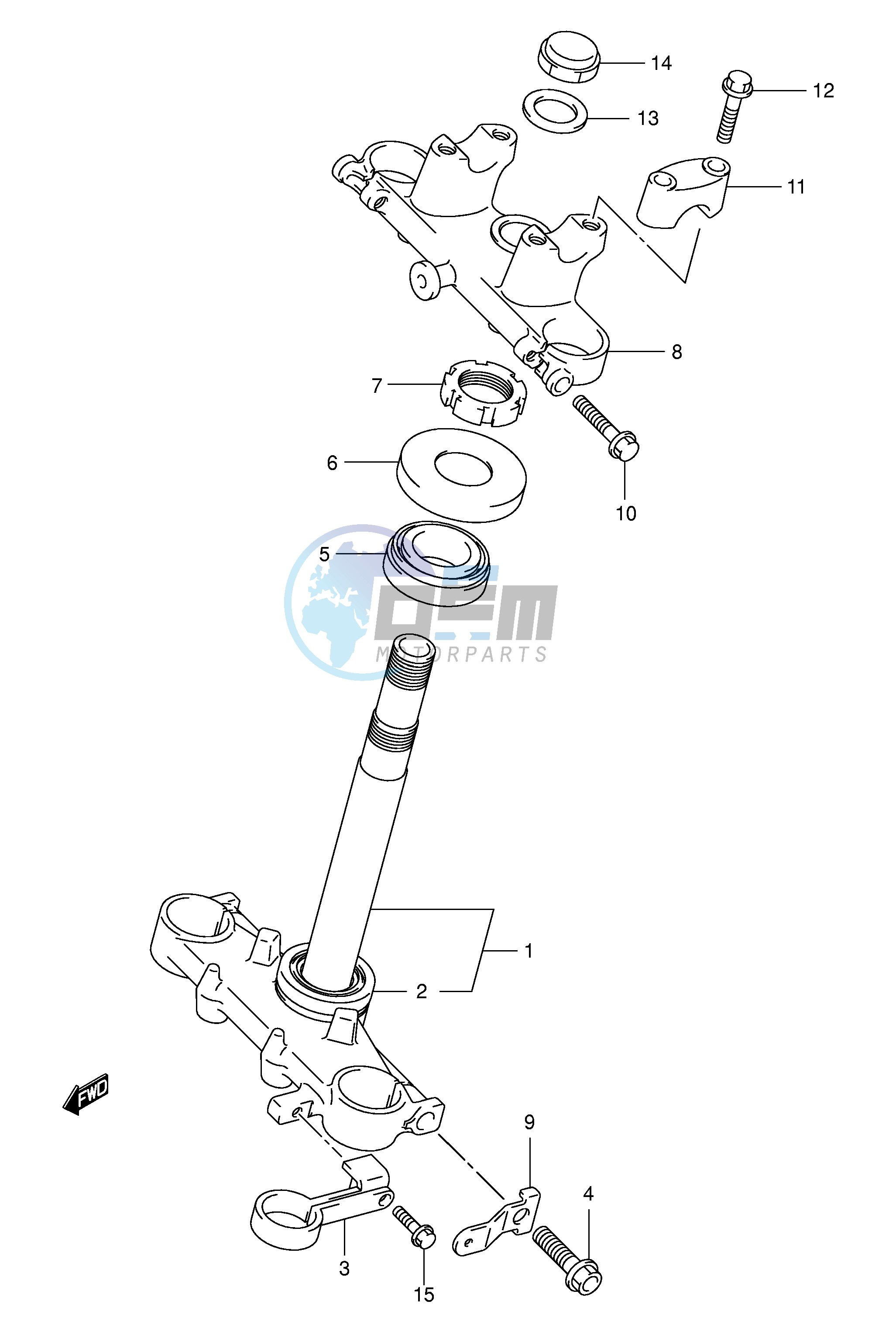 STEERING STEM (E28)