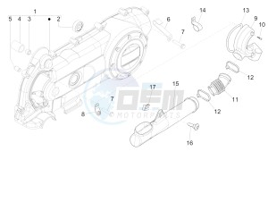 Fly 50 4T 4V USA (EMEA) drawing Crankcase cover - Crankcase cooling