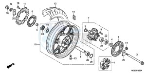 NC700XDD NC700X Dual Cluth ABS 2ED - (2ED) drawing REAR WHEEL