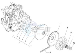 ZIP 100 4T NOABS E2-E3 (APAC) drawing Driving pulley