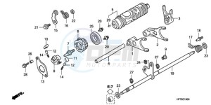 TRX420FPAA Australia - (U / PS) drawing GEARSHIFT FORK