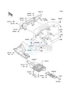 KVF 750 B (BRUTE FORCE 750 4X4I) (B6F-B7FA) B7FA drawing GUARD-- S- --- B7F_B7FA- -