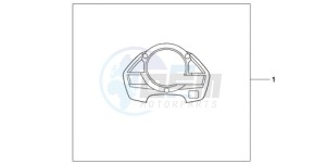 CB600FA9 UK - (E / ABS MKH) drawing METER PANEL