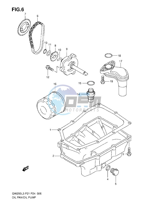 OIL PAN OIL PUMP