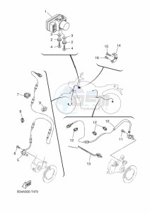 XSR700 MTM690 (BU33) drawing ELECTRICAL 3