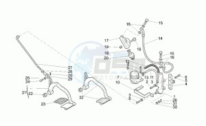 California 1100 Special Special drawing Rear master cylinder