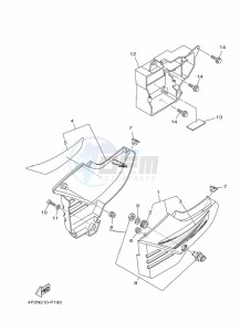 YBR125E YBR125 (BN9C) drawing SIDE COVER