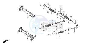 FJS600D 400 SILVER WING drawing CAMSHAFT/VALVE