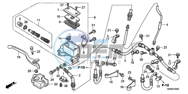 FR. BRAKE MASTER CYLINDER