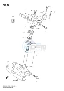 GZ250 (P3) drawing STEERING STEM