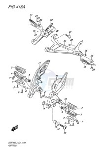 GSR750Z EU drawing FOOTREST