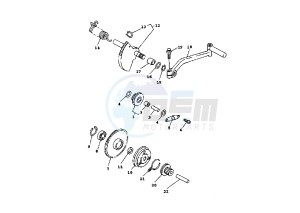 XC FLY ONE R 150 drawing STARTER GEARS