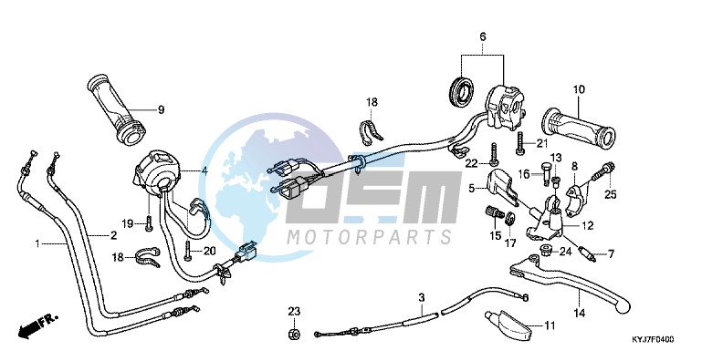 HANDLE LEVER/ SWITCH/ CABLE