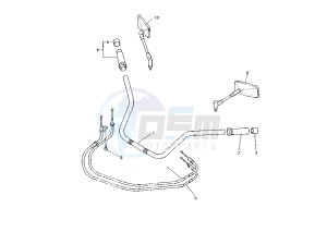 XVZ ROYAL STAR 1300 drawing STEERING HANDLE -CABLE