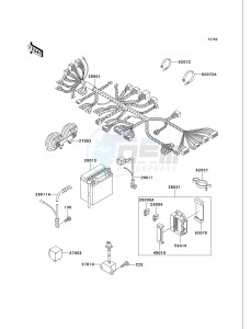 VN 750 A [VULCAN 750] (A20-A21) [VULCAN 750] drawing CHASSIS ELECTRICAL EQUIPMENT