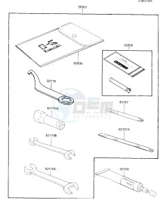 KLF 300 A [BAYOU 300] (A1) [BAYOU 300] drawing OWNER TOOLS