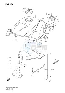 GSX1300R (E2) Hayabusa drawing FUEL TANK (MODEL K5)