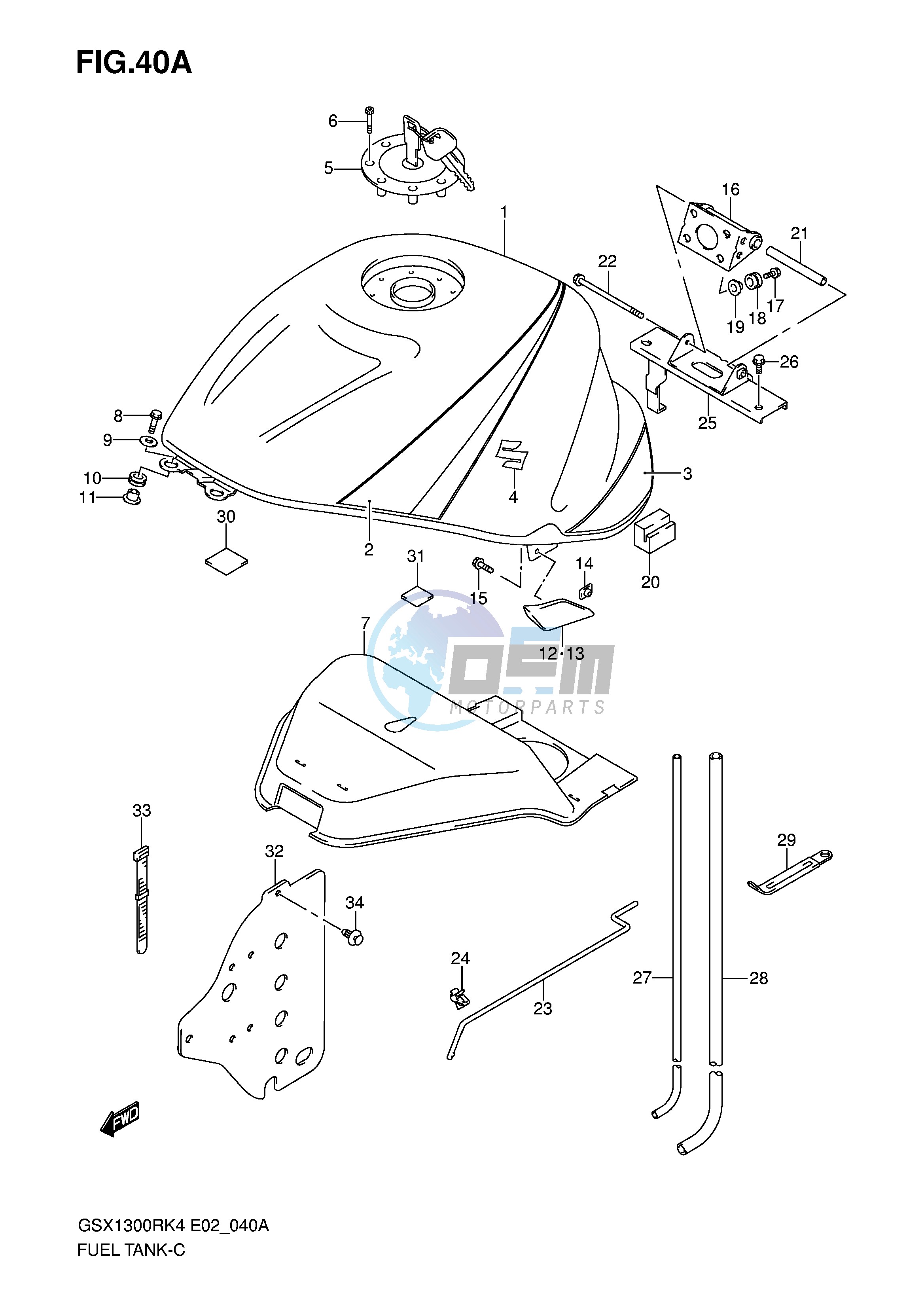 FUEL TANK (MODEL K5)