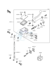 KX 80 R T [KX80] (R4-T4 BIG WHEEL R5) [KX 80 BIG WHEEL] drawing FRONT MASTER CYLINDER