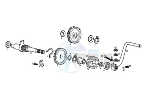 SENDA SM X-RACE - 50 cc drawing STARTING SHAFT