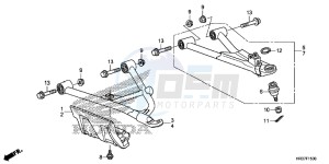 TRX420FA1G TRX420 Europe Direct - (ED) drawing FRONT ARM