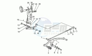 California III 1000 Carburatori Carburatori drawing Gear lever