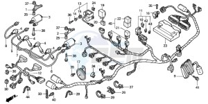 CBR1100XX SUPER BLACKBIRD drawing WIRE HARNESS (X/Y)