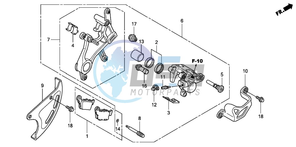 REAR BRAKE CALIPER