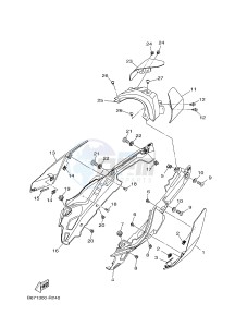 MTN1000 MT-10 (B67D) drawing SIDE COVER