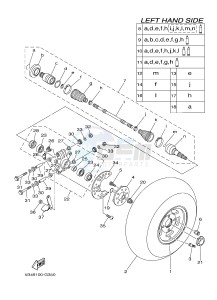 YXR700F YXR7FSPB RHINO 700 SPORTS EDITION (1RB9 1RBA 1RBB) drawing REAR WHEEL 3