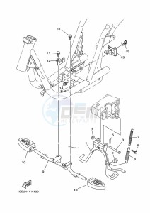 EC-03 drawing STAND & FOOTREST