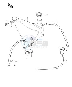 KE 125 A [KE125] (A7-A8) [KE125] drawing OIL TANK -- 80-81 A7_A8- -