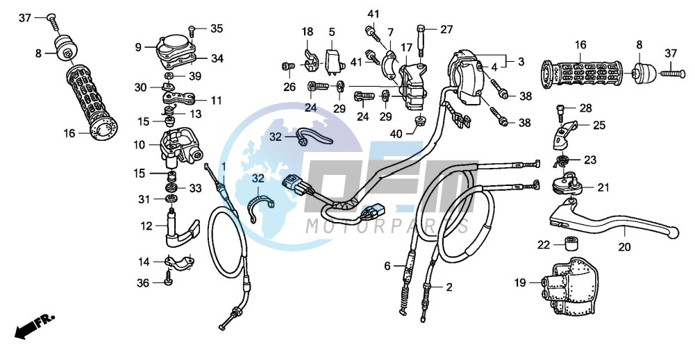 HANDLE LEVER/SWITCH/CABLE (TRX400EX7)