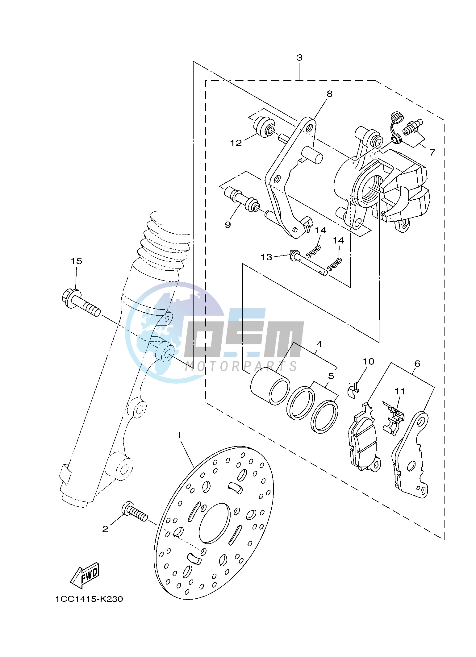 FRONT BRAKE CALIPER