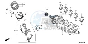 CB600FAD Hornet - CB600F ABS England - (3ED) drawing CRANKSHAFT/ PI STON