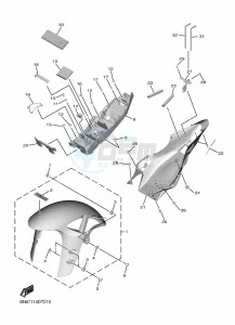 YZF600 YZF-R6 (BN6S) drawing FENDER