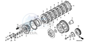 NC700SC drawing CLUTCH (NC700S/ SA)