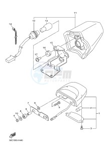 XJ6N 600 XJ6-N (NAKED) (B617 B618) drawing TAILLIGHT