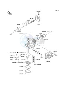 JH 1100 A [1100 ZXI] (A1-A5) [1100 ZXI] drawing CARBURETOR PARTS-- JH1100-A5- -